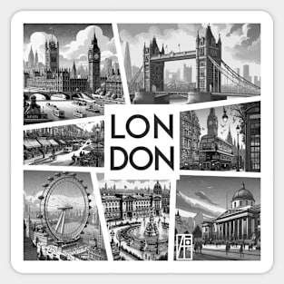 ENGLISH CITY - LONDON - TRAVEL -3 Sticker